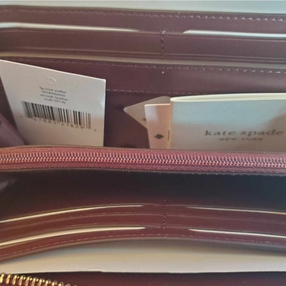 ❤🤍♠️KATE SPADE♠️🤍❤️ Jana Foliage Large Continental Wallet NWT - Picture 5 of 7